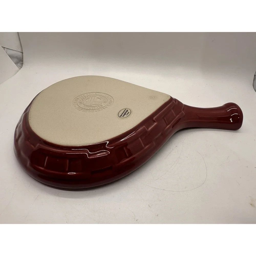 Longaberger Woven Traditions Paprika Handled Baker Pottery Baking Dish New